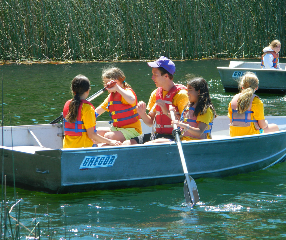 Campers learn rowing