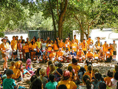 Counselors Perform a Song During Closing Circle