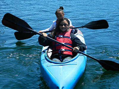 Teen Campers Learn to Kayak