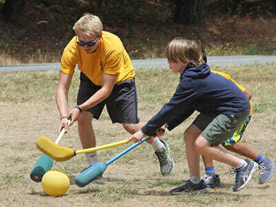 Teen Campers Play an Active Game in Sports