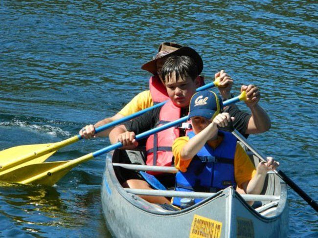 Canoeing at the Reservoir