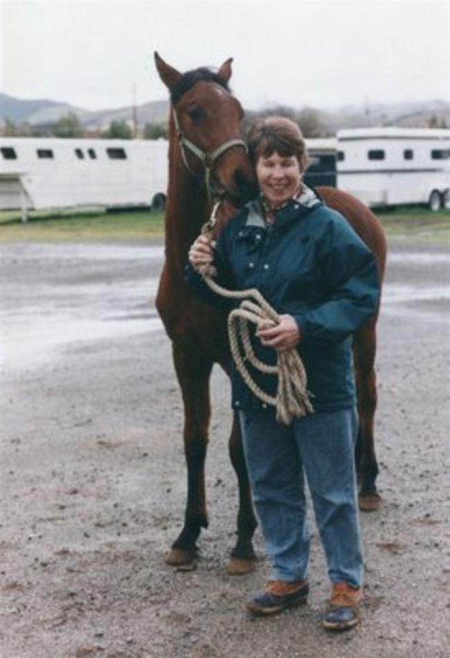 Ann with Aladdin.