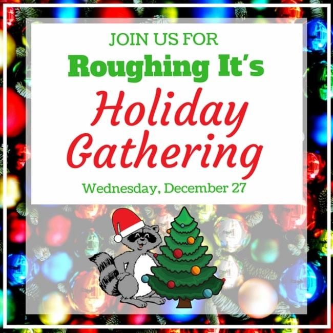 Join us for roughing it day camps holiday gathering for campers and staff 