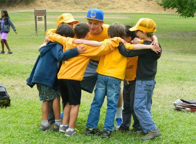 Jimmy with his campers.