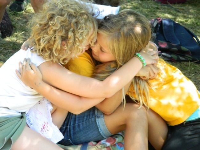 appreciation group hug